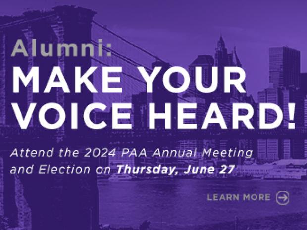 Make your Voice Heard - Attend the 2024 PAA Annual Meeting and Election