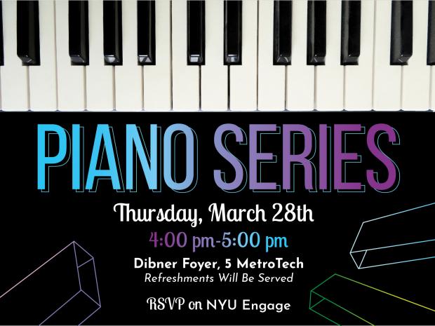 Image Description: Event flyer for March 2019 Piano Series