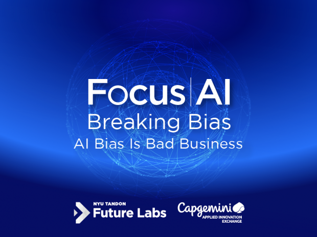 Focus AI blue banner with Future Labs and Capgemini logos