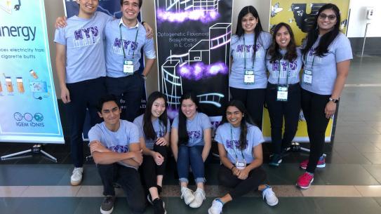 Students of iGEM at the annual iGEM competition
