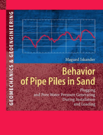 Book about pipe piles in sand 