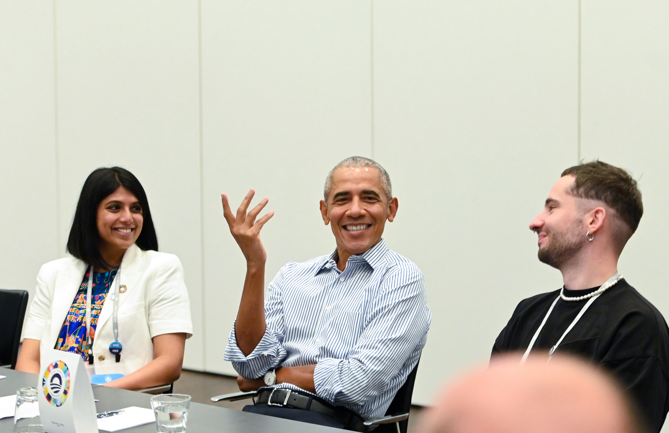 Holmes Group discussion with former president, Obama