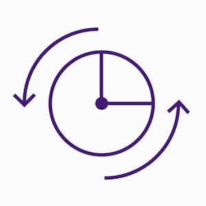 clock in motion