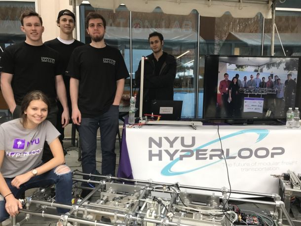 Members of the NYU Hyperloop Team