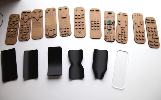 As part of her research, Integrated Digital Media student Gabriella Cammarata asked individuals to design their ideal TV remote, and she also created prototypes of accessible remotes featuring distinctive shape and curvature.