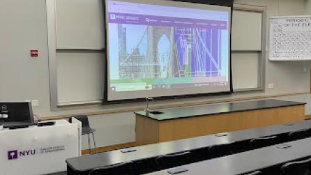 JAB 475 Front of class Lectern and projection