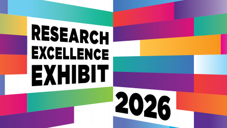 Stylized graphic for the Research Excellence Exhibit 2026