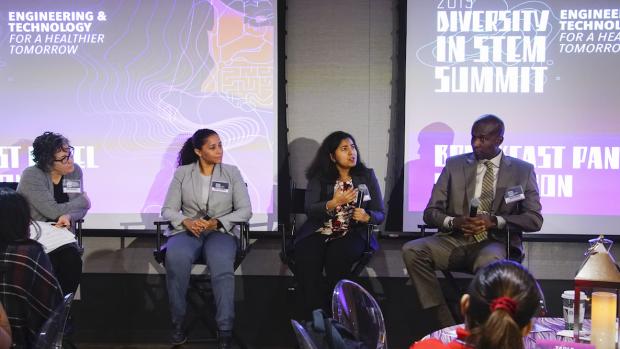 panel speakers at Diversity in STEM summit