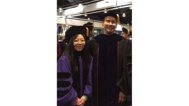 Alum Shu Sun with her PhD advisor Theodore Rappaport