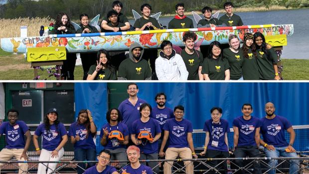 the Concrete Canoe team and Steel Bridge team 