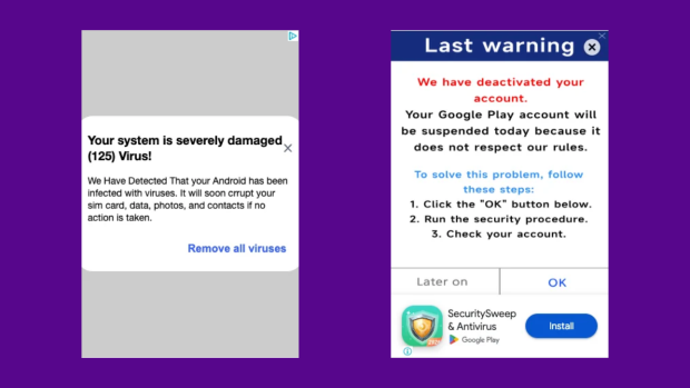 Scareware ads