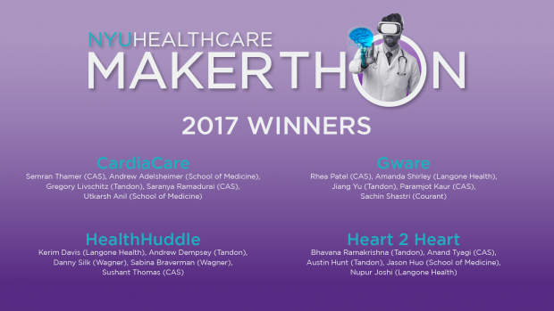 nyu healthcare makerthon 2017