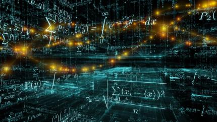 abstract representation of mathematical formulas