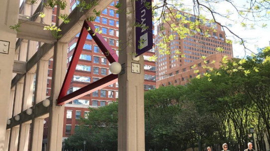 Dibner Building facing the MetroTech commons