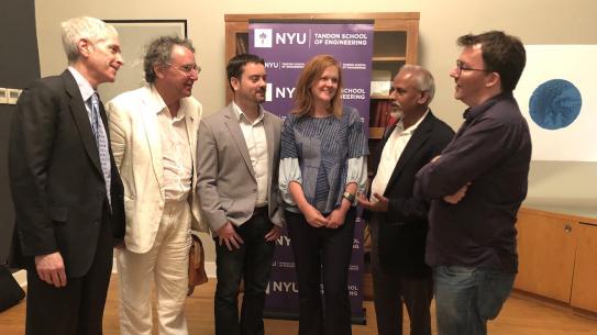 creative turbulence roundtable Robert Penzer, Denis Pelli, Enrico Fonda, Dana Karwas, Katepalli Sreenivasan, and Luke DuBois