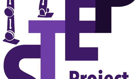 Robot legs climbing steps