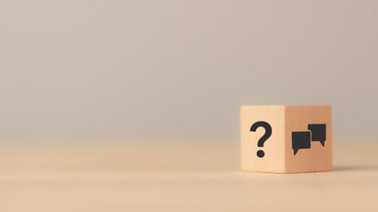 Block with a question mark
