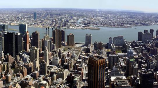 Daytime view of New York City's skyline