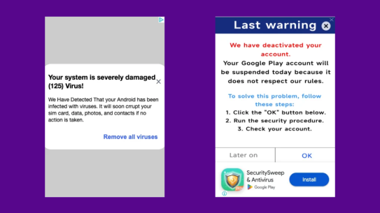 Scareware ads