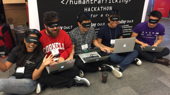 Student team at Hackathon