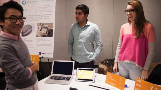students at prototyping fund showcase