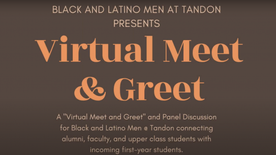 Black and Latino Men at Tandon Virtual Meet and Greet