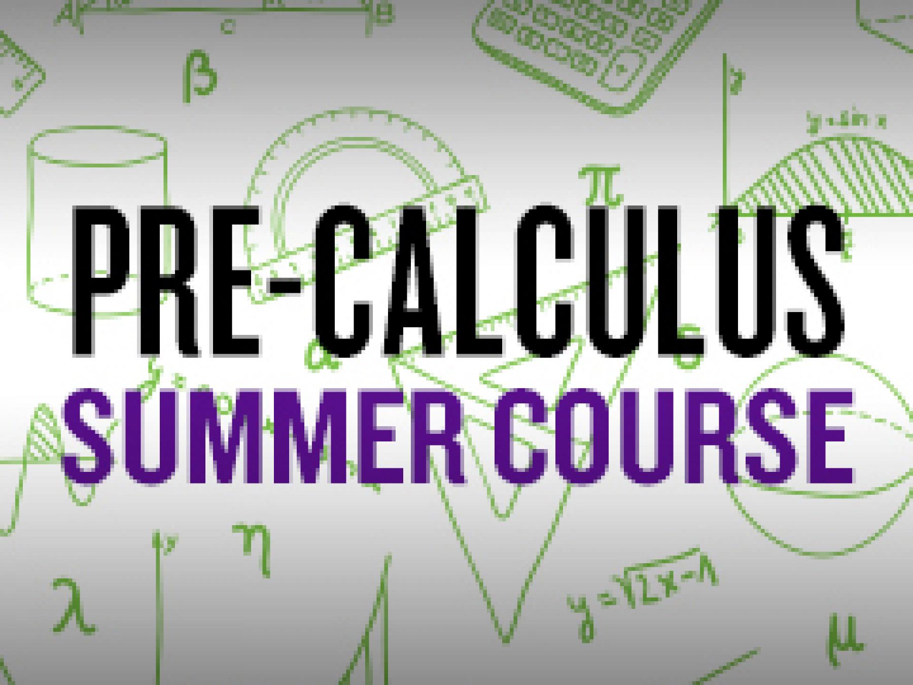 Summer Course for High School Students PreCalculus NYU Tandon