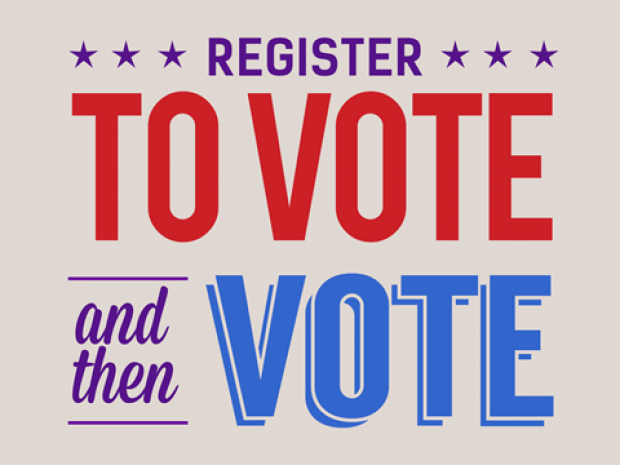 Register to vote poster