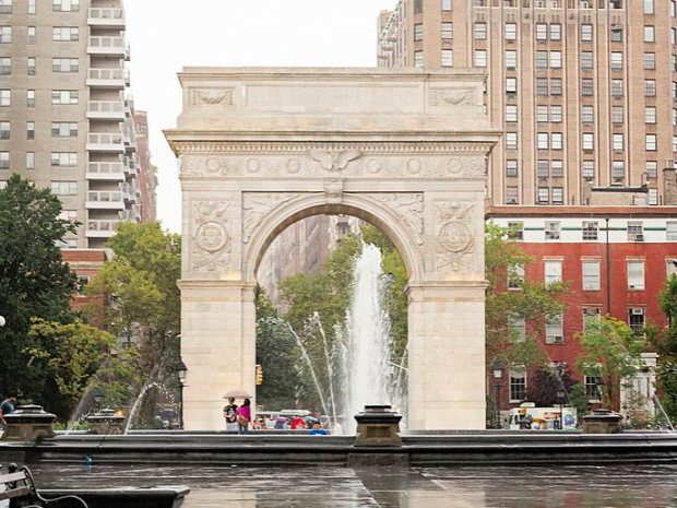 New York University Arch in Washington Square park