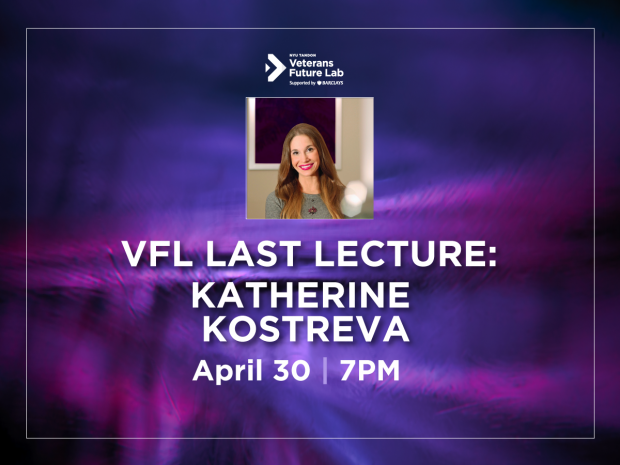 Veterans future Lab Last Lecture Katherine Kostreva poster