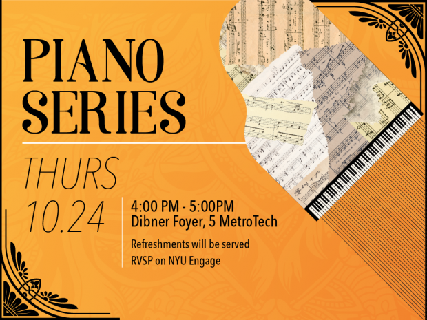 Poster for October 2019 Piano Series