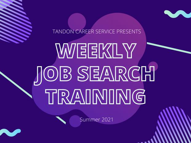 weekly job search trianing