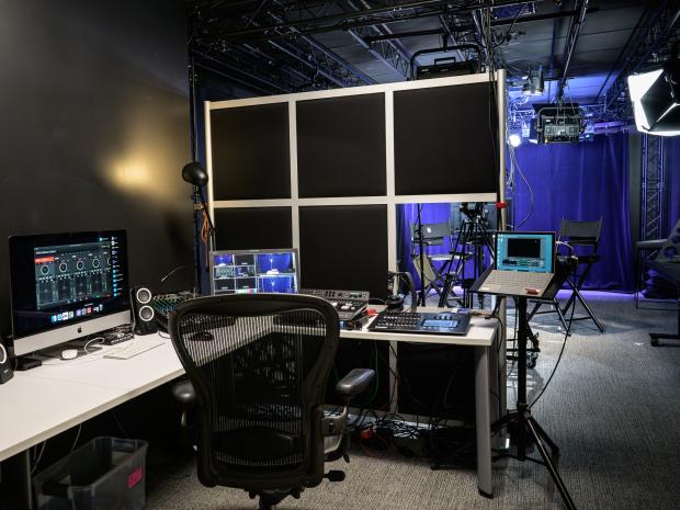 Image of a video recording studio