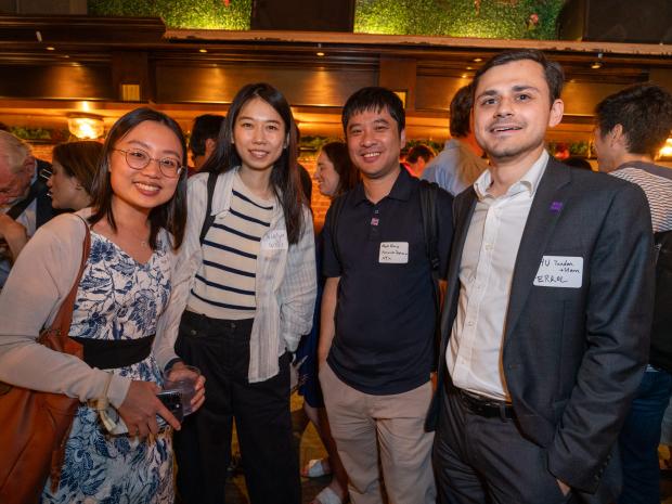 Alumni at a happy hour