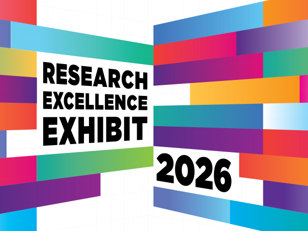 Stylized graphic for the Research Excellence Exhibit 2026