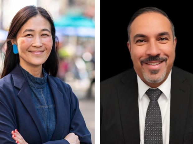 Headshots of Ya-Ting Liu and Guy Sirakis