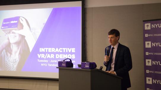 James Patchett, NYCEDC President and CEO, discusses NYU Tandon's selection for new publicly-funded VR/AR facility.