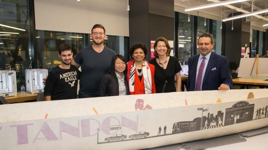 Concrete Canoe with Chandrika, Prof. Iskander and students