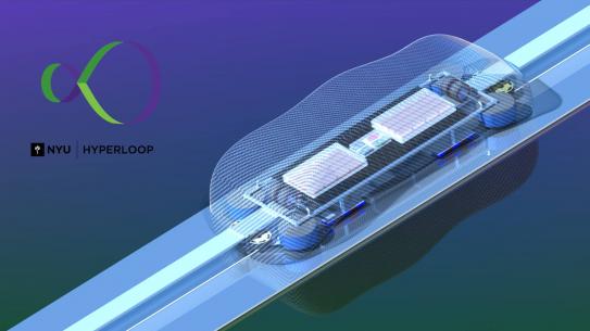 Animation of a hyperloop pod
