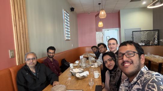 People have dinner together