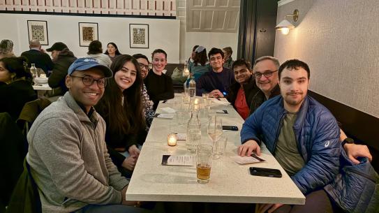 People have dinner together