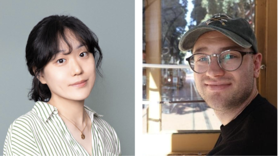 Headshots of Inkoo Kang and Nicco Ulbricht