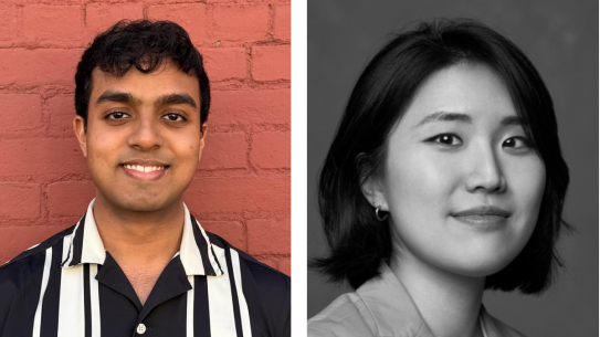 CUSP Graduate Assistant Arya Roi and NYU Tandon Ambassador Eunji Kim
