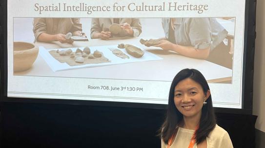 Jing Zhang presenting CRAG