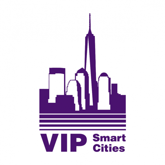 logo which is the New York City skyline and includes the One World trade center animation in purple