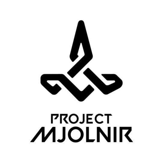 triangular logo with team name underneath in jagged text