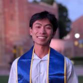 Janson Chan wearing graduation garb