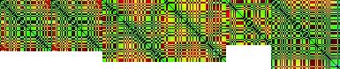 a crosshatched model representing a protein structure