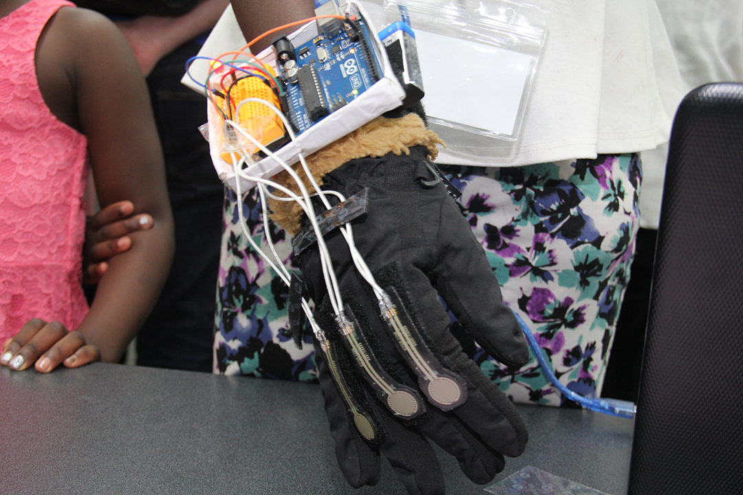glove with circuitry