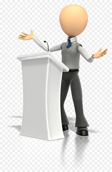 person standing behind lectern